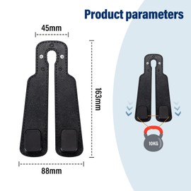 E-Mangue 2 Pack Car Seat Headrest Hook, Car Handbag Hook, Car Hook for Purses and Bags, Car Seat Back Storage Hook, Double Hook Holder, Car Organisation Accessories (Black)