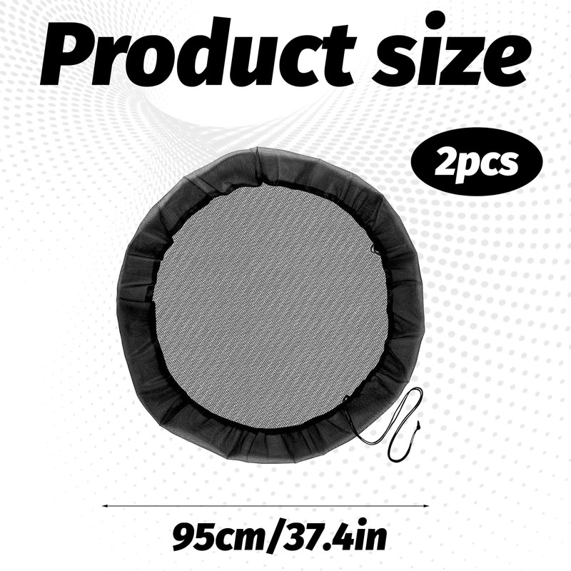 Pack of 2 rain butt net, 95 cm net for