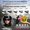 Bikershades Rhinestone Womens Motorcycle Biker Sunglasses Foam Padded Wrap Blocks