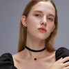 Samt Choker Halsband - 2 Pack klassische Samt Herz Choker