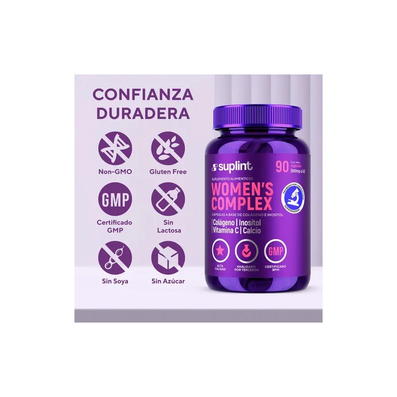 Multivitamínico Mujer Colágeno Biotina Cápsulas Sabor
