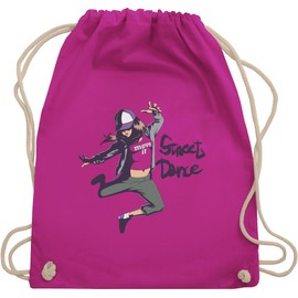 Shirtracer - Gym Bag Backpack - Dance Gift - Street Dance Girl, 2 Fuchsia