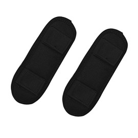 Yinprwi 2 Pack Black Soft Shoulder Strap Pad for Backpack,Guitar Padding Black Removable Luggage Bags Shoulder Strap Pads