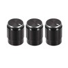 sourcing map 3 x Aluminium Volume Control Potentiometer Knurled Shaft