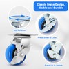 W B D WEIBIDA 4 Inch Heavy Duty Casters, Smooth