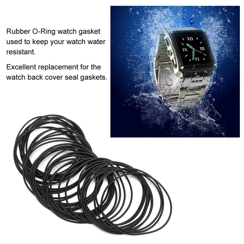 500pcs/bag O Ring Rubber Seal Watch Back Cover Seal Gaskets