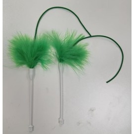 Potaroma 2Pcs Feather Wand Replacements for in-The-Cover Interactive Hide and Seek Cat Toy