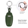 CISUI Genuine Leather Key Fob Cover with Keychain, Compatible with