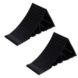 Ausla 2pcs Heavy Duty Wheel Chock PE -Reifenblöcke für Auto -Wohnwagen RV Truck ATV