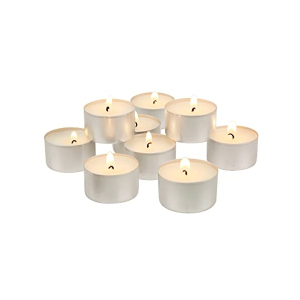 Stonebriar Stonebriar 50 Count White Unscented Smokeless Long Burning Tea
