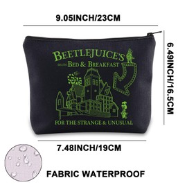 Sandworm Makeup Bag Lydia Deetz Gifts Sandworm Gifts Strange & Unusual Zipper Pouch Beetle Movie Gifts (Bed & Breakfast UK)