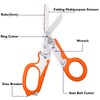 Generic Modern Emergency Response Shears, 6-in-1 Foldable Trauma Scissors, Stainless