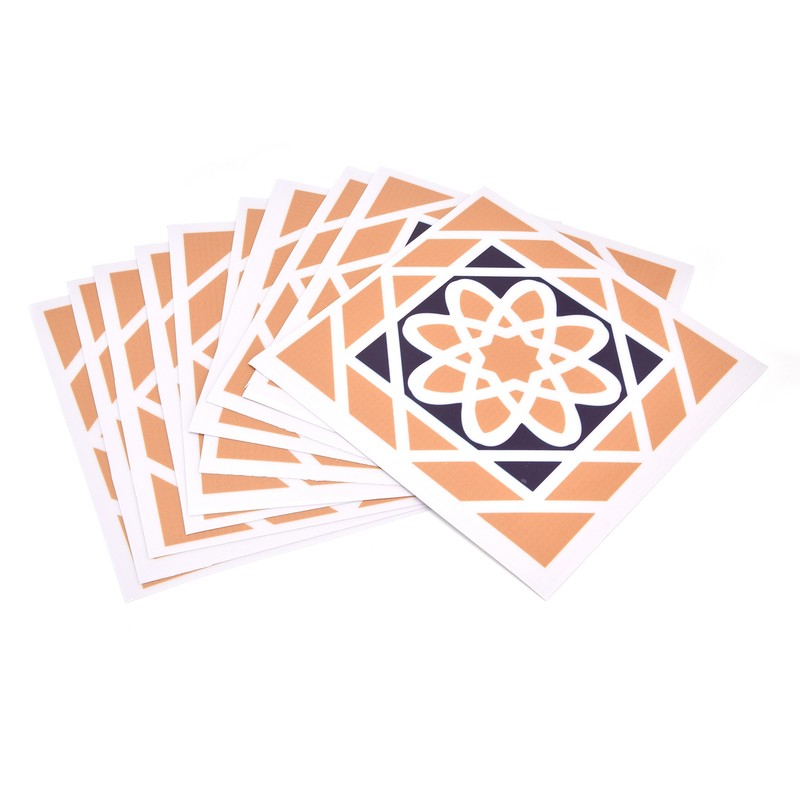 10Pcs set Imitation Ceramic Tile Wall Sticker Waterproof SelfAdhesive Wallpaper