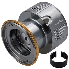 HEIGHTEN Reel Spool Deep Groove C3000 Replacement Spool Compatible with Stella/Twin Power/Vanquish/Vanford/Strategic/Exsense/Sephia/Complex (Gold) (54)
