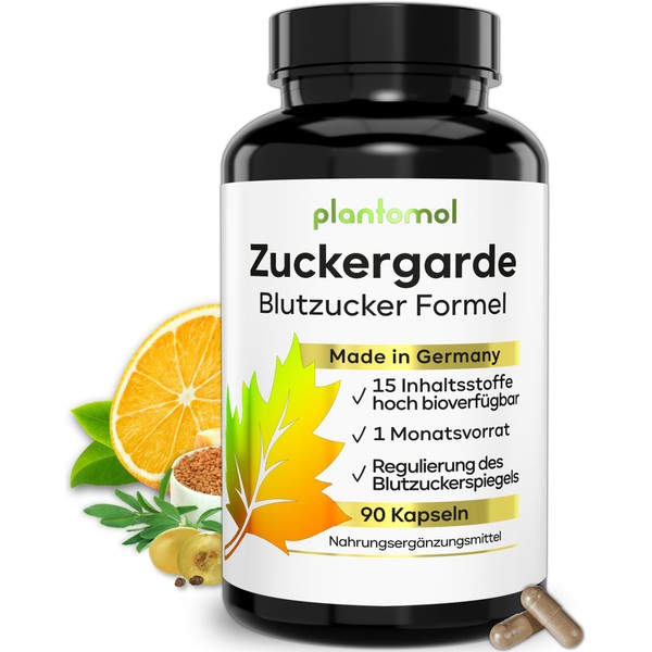 15-fach Blutzucker-Formel - 90 Kapseln - 30 Portionen mit Kurkuma