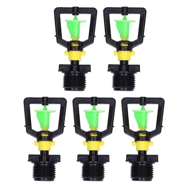 5PCS G1/2 Male Thread Rotating Sprinkler Nozzle Spray Head Misting