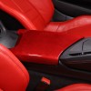 autopart2021 Red Real Carbon Fiber Center Console Armrest Box Cover