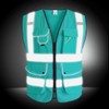 XIAKE 9 Pockets Class 2 High Visibility Reflective Safety Vest