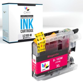 CMYi CMYi LC103 Magenta Replacement Ink Cartridge for Brother DCP-J132W, J152W, J172W, J4110DW, J552DW, J752DW, MFC-J245, J285DW, J4310DW, J4410DW, J450DW, J4510DW, J6720DW, J6920DW, J870DW, J875DW