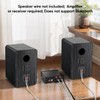 Saiyin Passive Bookshelf Speakers, 2-Way Passive Speakers, 3.5" Woofer &