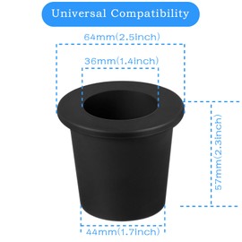 Umbrella Cone Wedge for Patio Table Hole Opening or Parasol Base Stand 1.8 to 2.4 Inch Umbrella Pole Diameter 1 1/2 Inch （Black） (Black 2 Packs)