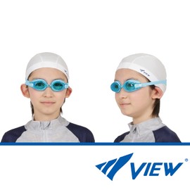 View V780JSA AM Swimming Goggles, Made in Japan, For Kids, 4 - 9 Years Old, Equipped with Anti-Fog Function, SWIPE, Easy Strap Adjustment, UV Protection, Antibacterial Model