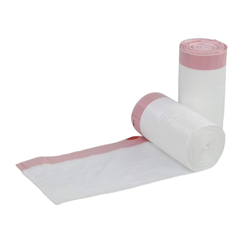 Kiddream 2.6 Gallon Small Garbage Bags Drawstring Trash Bags, White