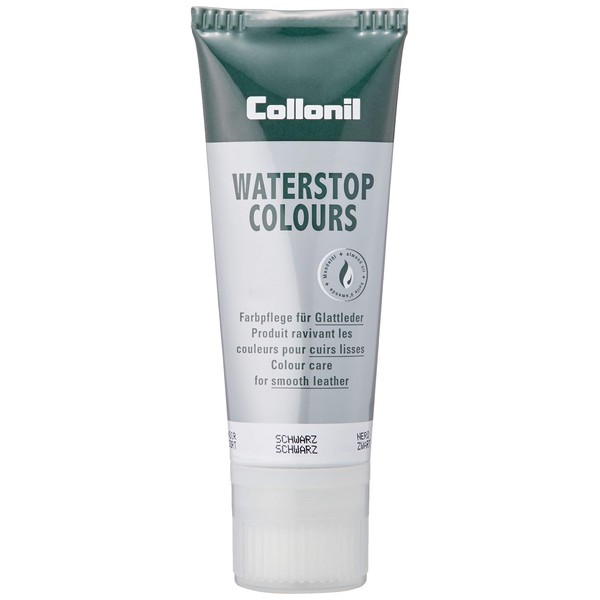 Colonil Water Stop Colors Waterproof Supplementary Cream, 2.5 fl oz (75 ml), Gives Nutrition and Shine to Leather, Waterproof Effect, Softens Leather Products, Uses Almond Oil, Shoes, Bag, Accessories, Black