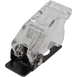 Lumonic Flip Cover in Transparent for Toggle Switches with Diameter 12 mm I Plastic Protection Cover for Rocker Switches I For Car and Home