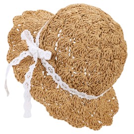 Baby Girls Straw Hat Sun Hat Toddler Wide Brim Summer Beach Hat Foldable Kids Woven Straw Hat Baby Sun Protection Hat Lovely Bowknot Sun Visor Hat Floppy Hat For Holiday Travel Beach Kids 2-6 Years