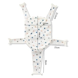 ALUYF Baby Bath Pillow Infant Shower Cushion Mat Bath Pad Bath Seat Baby Safety Bath Seat Non-Slip Cross-shaped Newborn Bath Seat for Newborn Toddler 0-36 Months