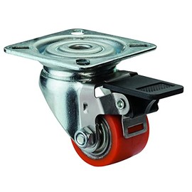 BS A620.C10.050 Swivel Castor with Lock (Compact Castor Load Capacity: 120 kg, Wheel Diameter: 50 mm, Ball Bearing)