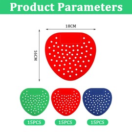15 Stück Urinalsieb mit Duft, Pissoirsieb, Urinal-Sieb, Geruchsentferner, Spritzschutz für öffentliche Toiletten, Hotels, Büros, Schulen Universal Urinal-Einsatz mit anhaltendem Duft (3 color)