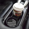 Black White American Flag Absorbent Ceramic Car Coasters for Cup