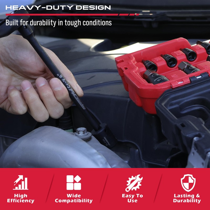 73-Piece Hex Torx Bit Impact Socket-Set, Master Impact Socket Set,