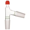 FunChem 3 Way Distilling Adapter with Screw Cap, Distillation Adapter