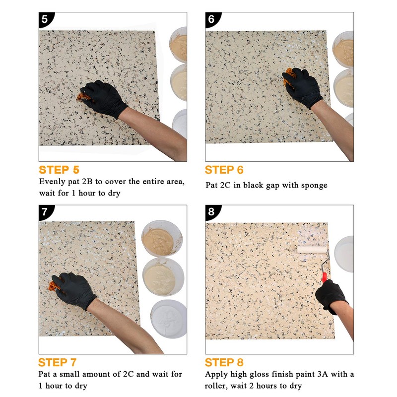 GLAINTE Granite Countertop Paint Kit - Sand Counter Top Refinishing