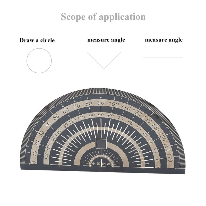 Precision Marking Protractor, Angle Ruler Protractor, 180 Degree Protractor Angle