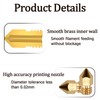 20pcs MK8 0.4mm 3D Printers Brass Nozzles Hotend Extrusion Nozzle