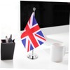 VILLFUL British Desk Flag with Base Uk Flag for Office