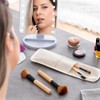 InnovaGoods - 5 Piece Wooden Makeup Brush Set with Carry