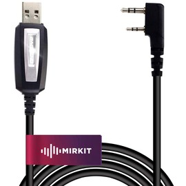 Mirkit Shortwave Programming Cable Compatible with BAOFENG UV5R, 5RA, 5R Plus, 5RE, UV-82, bf F8HP, UV3R Plus, BF-888S, BF-F8+, H777