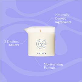 Dame Products Massage Oil Candle - Plant-Based with Kava Kava - Moisturizing and Relaxing - Green Tea, Fig & Cedarwood Virginia