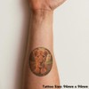 'Happy Lion Cub' Temporary Tattoo - Water Resistant, Skin-Safe, Non-Toxic