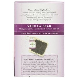 Mighty Leaf Vanilla Bean Black Tea, Rich and Creamy Flavor, 15 Silk Bags (Pack of 3)