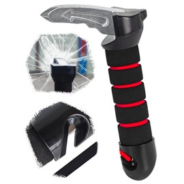 Car Door Assist Handle, Portable Vehicle Support Handle, 3-in-1 Vehicle Door Support, with Emergency Glass Breaking Tool, Suitable for Seniors and Car Emergency Tools
