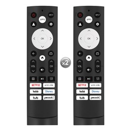 Aikaplus 2Pcs Replacement for Hisense Google Smart TV Remote,ERF3M90H Compatible with 55A68H 65A68H 75A68H 55U75H 65U75H 75U75H 55U7G 65U7G 75U7G 1-Year Full
