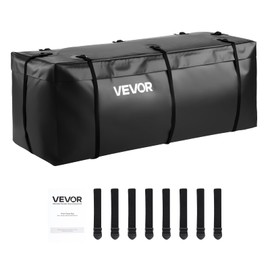 VEVOR Hitch Cargo Carrier Bag, Waterproof 840D PVC, 46.65 x 20.08 x 19.69 in (12 Cubic Feet), Heavy Duty Cargo Bag for Truck Bed Storage with Reinforced Straps, Suitable for Car SUV Vans Hitch Basket