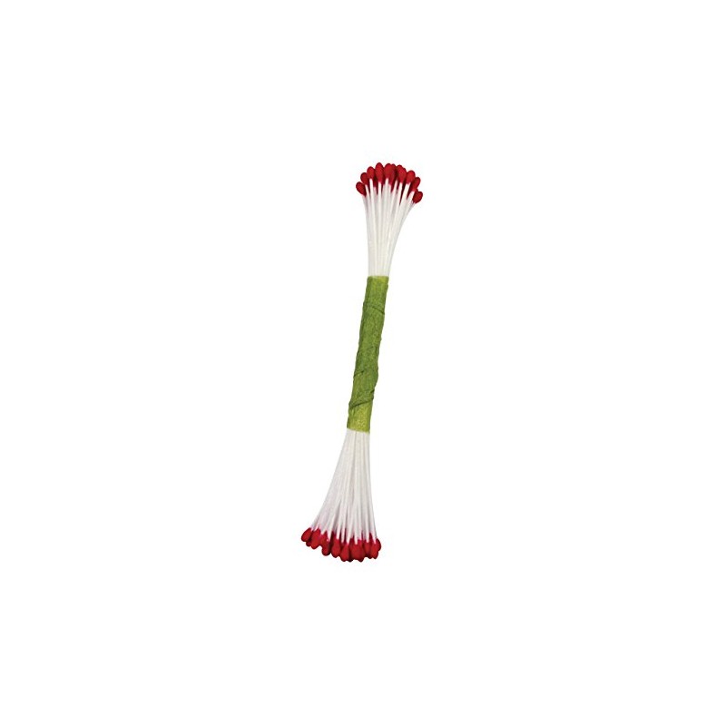 PME Stamens for Sugar Flowers Medium Pearl Red (Pack of