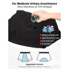 TIICHOO Mens Incontinence Underwear Washable Cotton Leak Proof Boxer Shorts